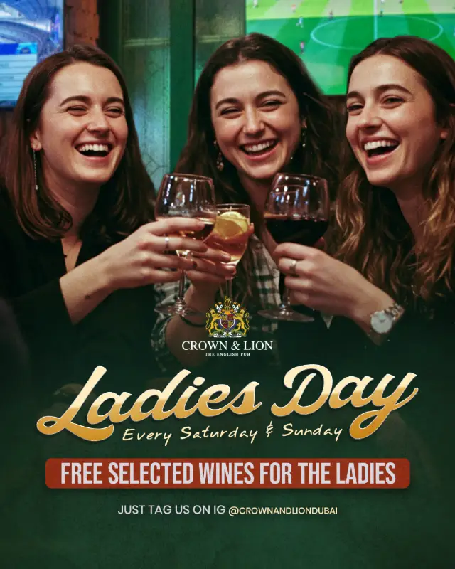 Crown & Lion English Pub Ladies Day & Night Menu